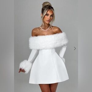 Villanelle Mini Dress- Ivory BabyBoo Fashion